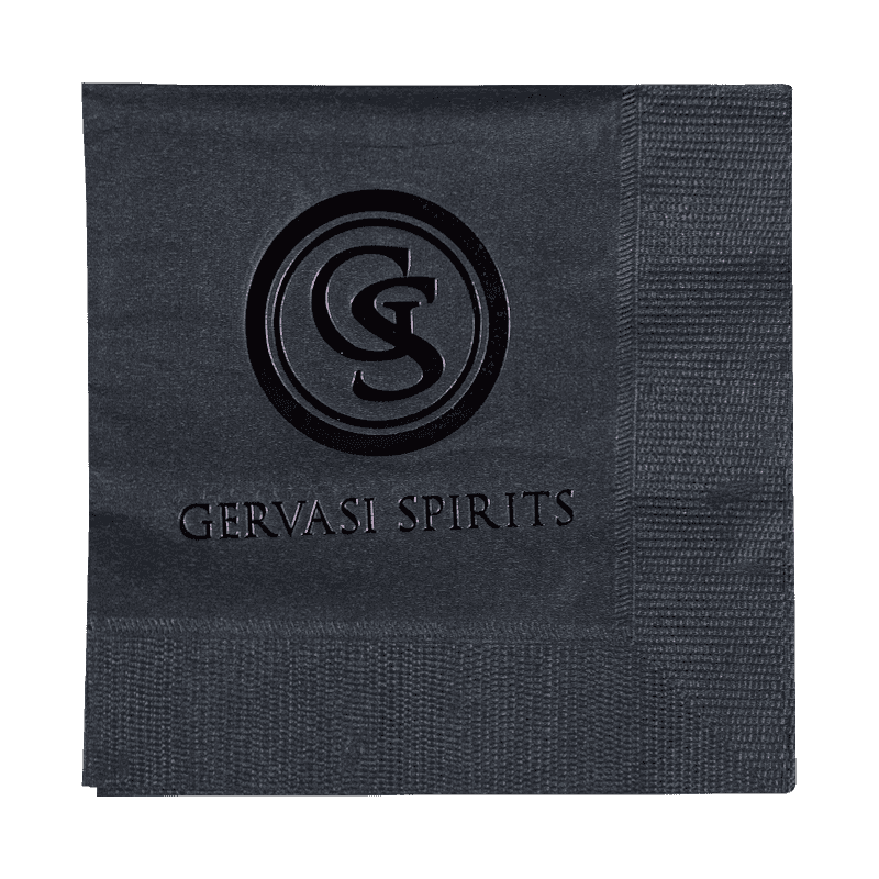 25x25 उच्च-उच्च-गुणवत्ता ब्ल्याक नपककिनहरू तातो स्ट्याम्पिंग SJ4302 को साथ