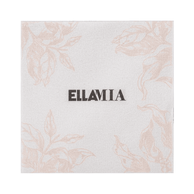 25x25 पूर्ण मुद्रित डिस्पोजेबल नपककिन्स एयरलेइड इको डिपोक्यान्स प्रतिरोधीय SJ1203