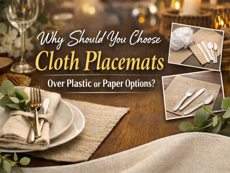 तपाईंले किन प्लास्टिक वा कागज विकल्पहरूमा कपडा प्लेसमेटहरू छनौट गर्नुपर्छ?